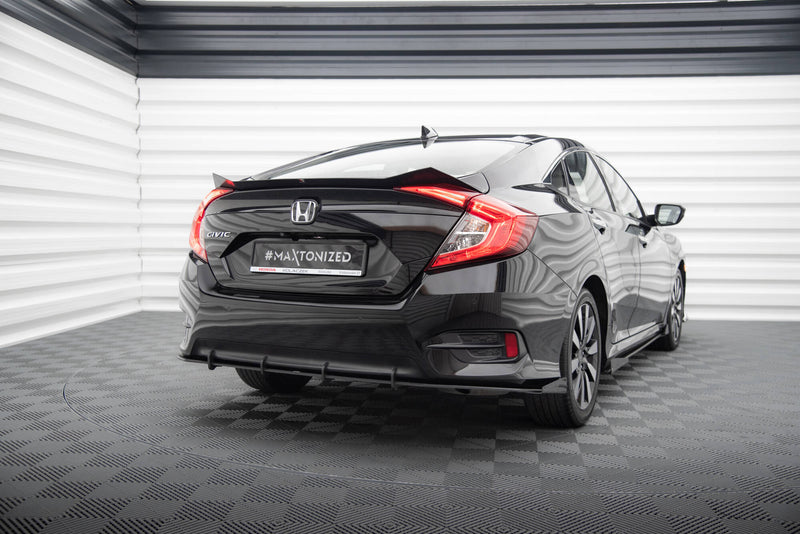Maxton Design Street Pro Heck Diffusor Seite + Flaps Honda Civic Mk10