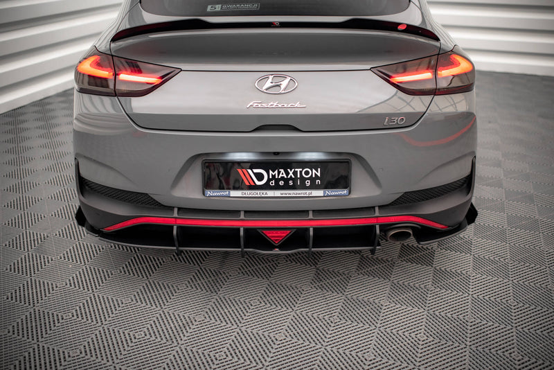 Maxton Design Street Pro Heck Diffusor Seite + Flaps Hyundai I30 Fastback N-Line Mk3 Facelift