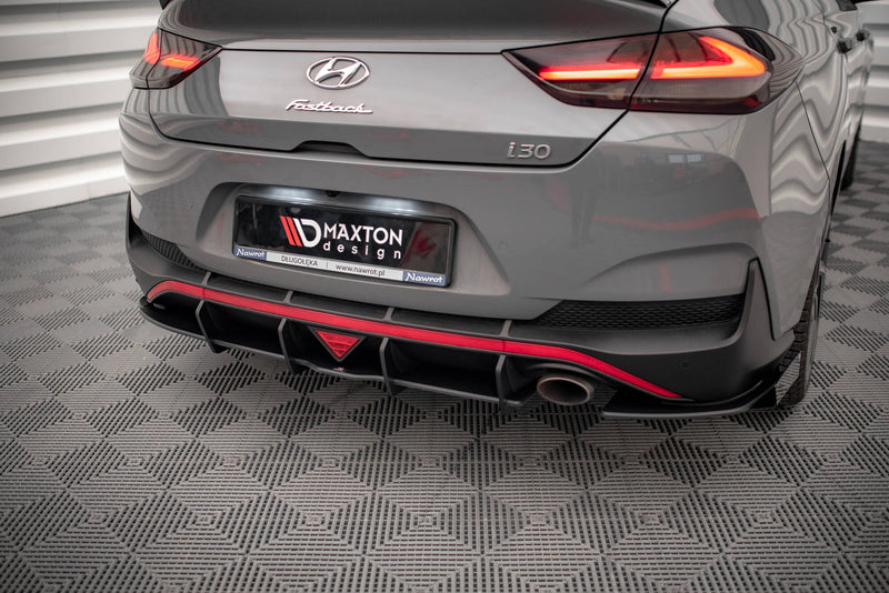 Maxton Design Street Pro Rear Diffuser Side + Flaps Hyundai I30 Fastback N-Line Mk3 Facelift