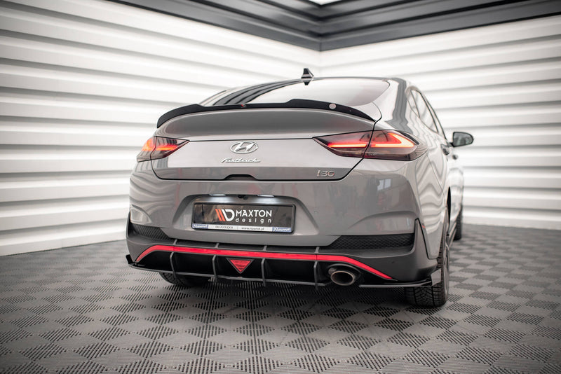 Maxton Design Street Pro Rear Diffuser Side + Flaps Hyundai I30 Fastback N-Line Mk3 Facelift