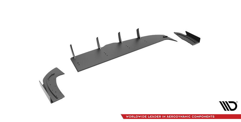 Maxton Design Street Pro Rear Diffuser Side + Flaps Hyundai I30 Fastback N-Line Mk3 Facelift