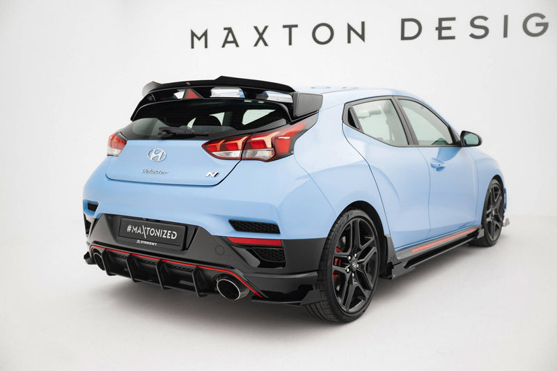 Maxton Design Street Pro Rear Diffuser Side + Flaps Hyundai Veloster N Mk2