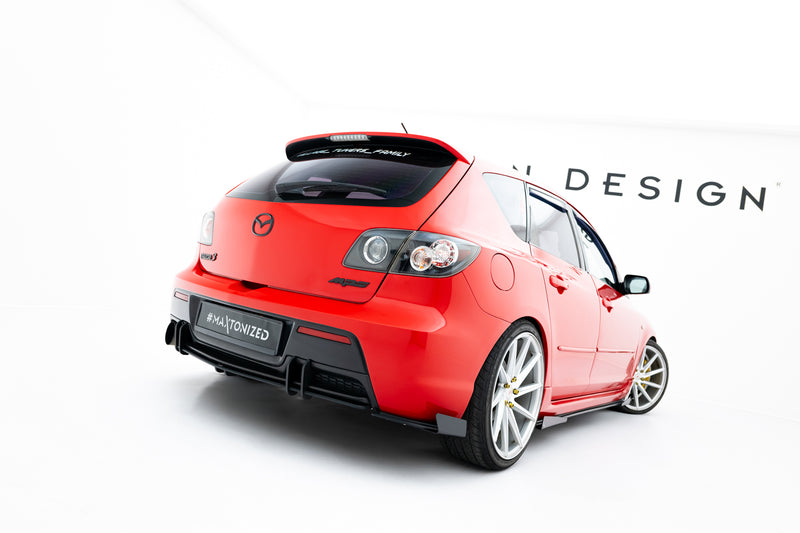 Maxton Design Street Pro Heck Diffusor Seite + Flaps Mazda 3 MPS Mk1 EU Version