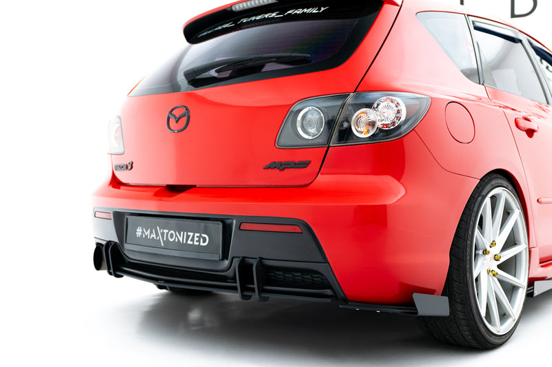 Maxton Design Street Pro Heck Diffusor Seite + Flaps Mazda 3 MPS Mk1 EU Version
