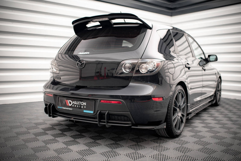 Maxton Design Street Pro Rear Diffuser Side + Flaps Mazda 3 MPS Mk1 US-Spec Version