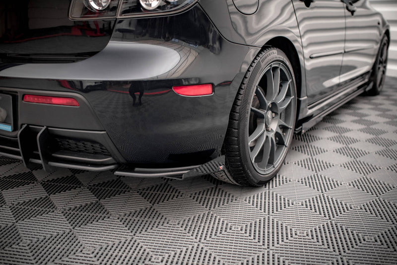 Maxton Design Street Pro Rear Diffuser Side + Flaps Mazda 3 MPS Mk1 US-Spec Version
