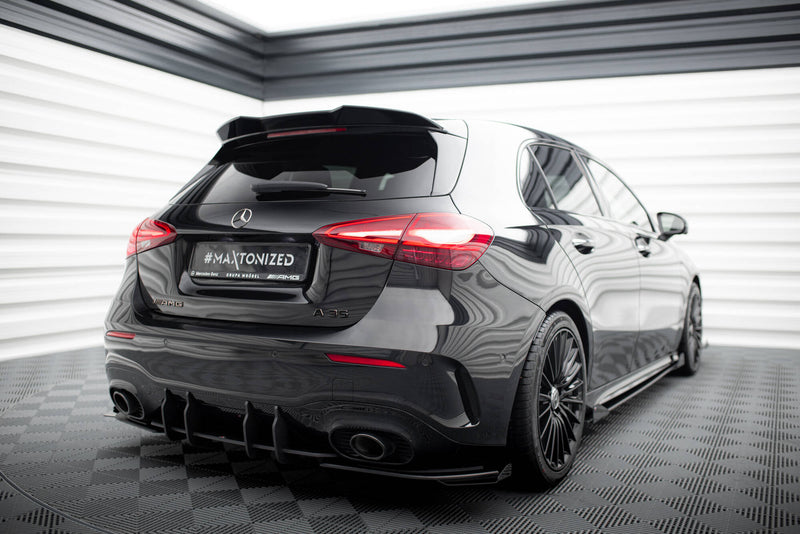 Maxton Design Street Pro Heck Diffusor Seite + Flaps Mercedes-AMG A35 Hatchback W177