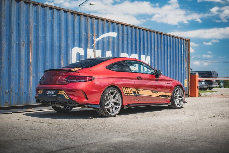 Maxton Design Street Pro Heck Diffusor Seite + Flaps Mercedes-AMG C43 Coupe C205