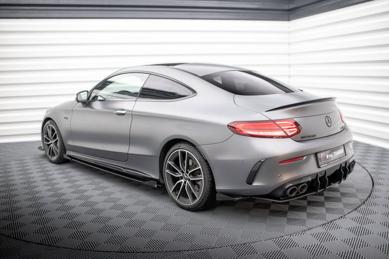 Maxton Design Street Pro Rear Diffuser Side + Flaps Mercedes-AMG C43 Coupe / Cabriolet C205 Facelift / A205 Facelift