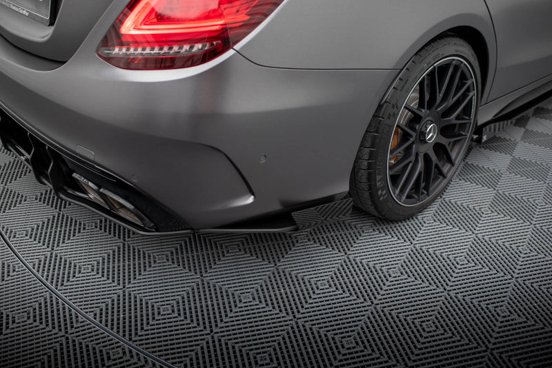 Maxton Design Street Pro Heck Diffusor Seite + Flaps Mercedes-AMG C63 Sedan / Estate W205 Facelift