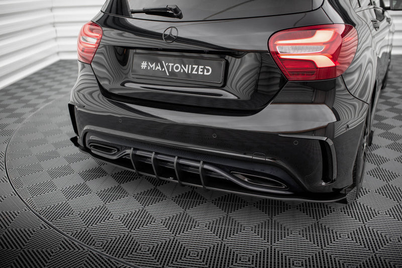 Maxton Design Street Pro Heck Diffusor Seite + Flaps Mercedes-Benz A AMG-Line W176 Facelift