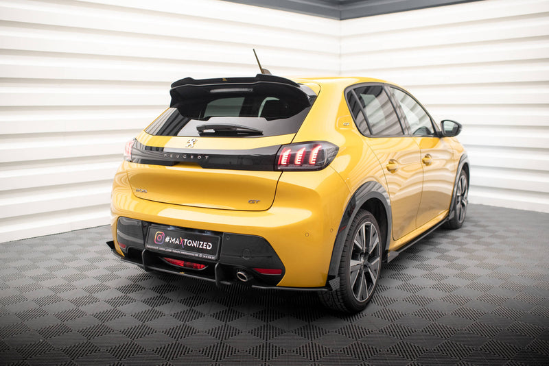 Maxton Design Street Pro Heck Diffusor Seite + Flaps Peugeot 208 GT Mk2