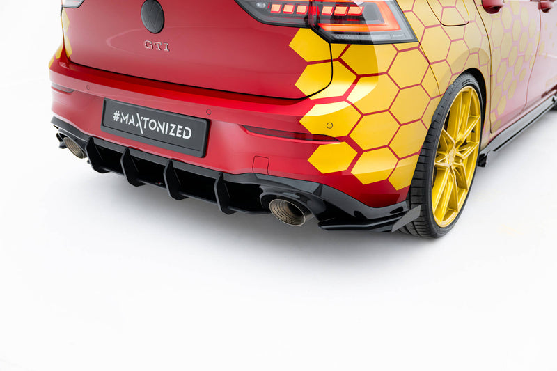 Maxton Design Street Pro Heck Diffusor Seite + Flaps Ford Volkswagen Golf GTI Clubsport Mk8 Facelift