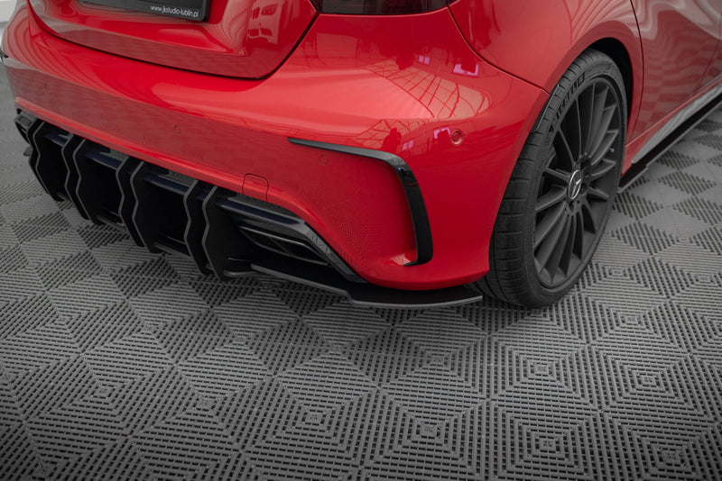 Maxton Design Street Pro Heck Diffusor Seite Mercedes-Benz A 45 AMG W176 Facelift