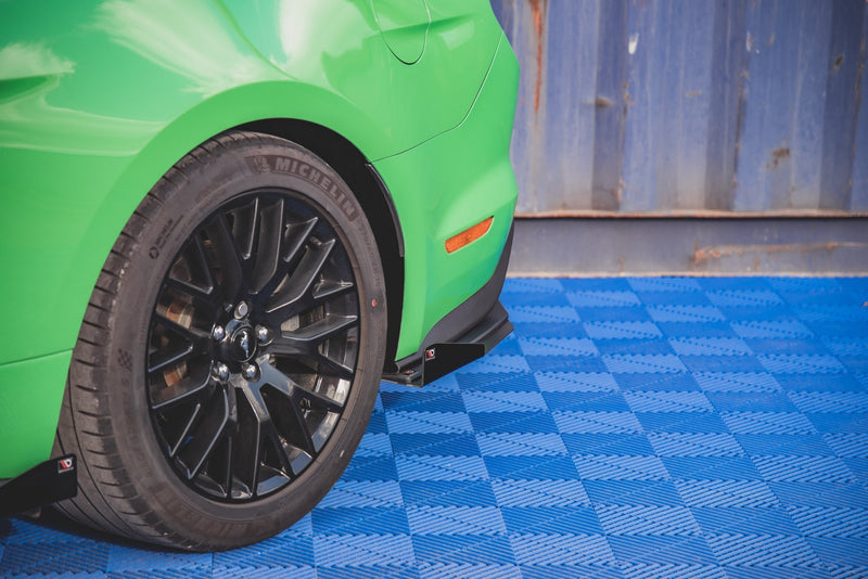 Maxton Design Street Pro Heck Diffusor Seite V.1 + Flaps Ford Mustang GT Mk6 Facelift