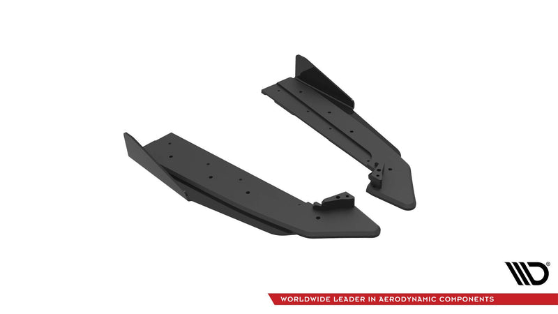Maxton Design Street Pro Heck Diffusor Seite V.1 + Flaps Ford Mustang GT Mk6 Facelift