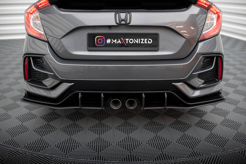 Maxton Design Street Pro Heck Diffusor Seite V.1 Honda Civic Sport Mk 10 Facelift