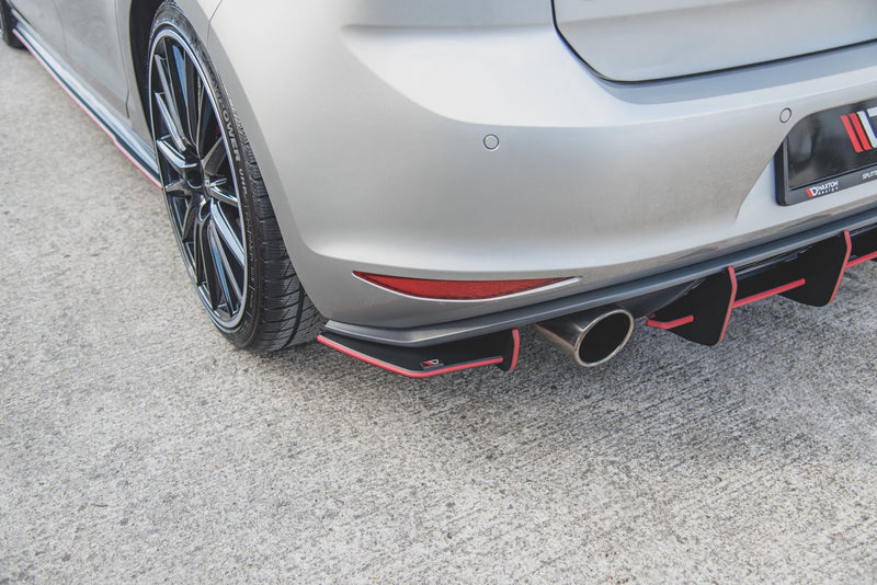 Maxton Design Street Pro Heck Diffusor Seite L + R V.1 VW Golf 7 GTI
