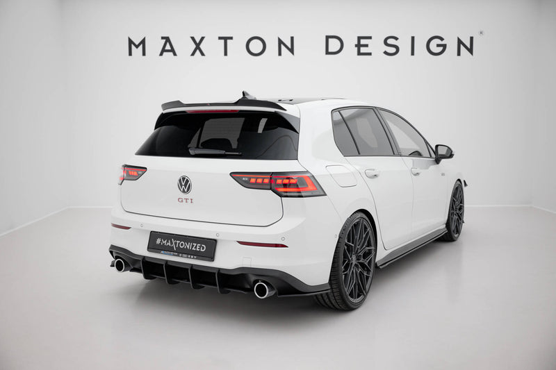Maxton Design Street Pro Heck Diffusor Seite V.1 Volkswagen Golf GTI / GTE / R-Line Mk8