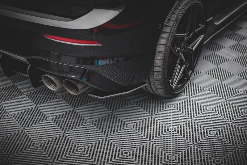 Maxton Design Street Pro Rear Diffuser Side V.1 Volkswagen Golf R Hatchback Mk8 / Mk8 Facelift