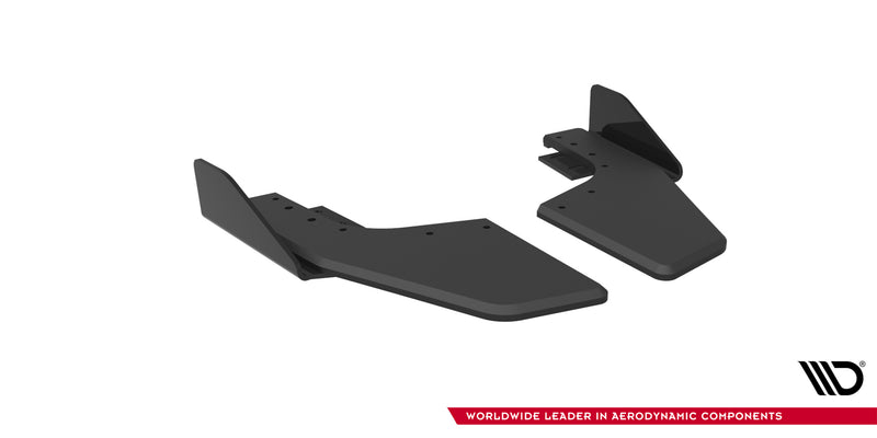 Maxton Design Street Pro Rear Diffuser Sides V.2 + Flaps V.2 Volkswagen Golf R Hatchback Mk8 / Mk8 Facelift