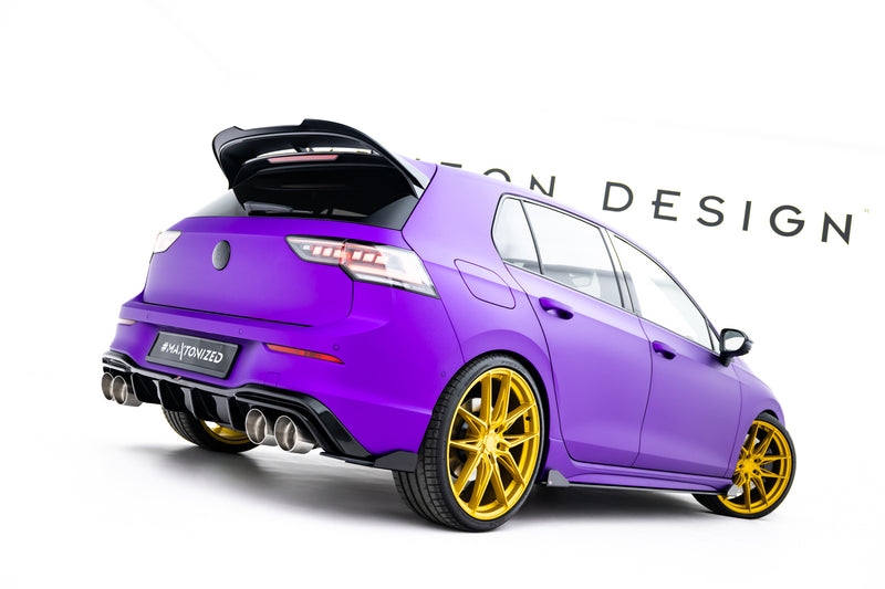 Maxton Design Street Pro Rear Diffuser Side V.2 + Flaps V.2 Volkswagen Golf R Mk8 / Mk8 Facelift