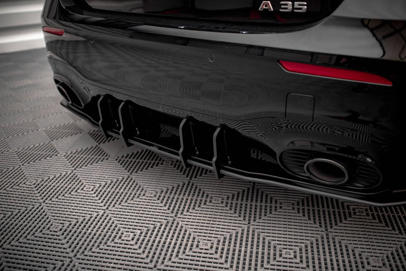 Maxton Design Racing Durability Rear Diffuser + Flaps Mercedes A35 AMG Hatchback Aero Pack W177
