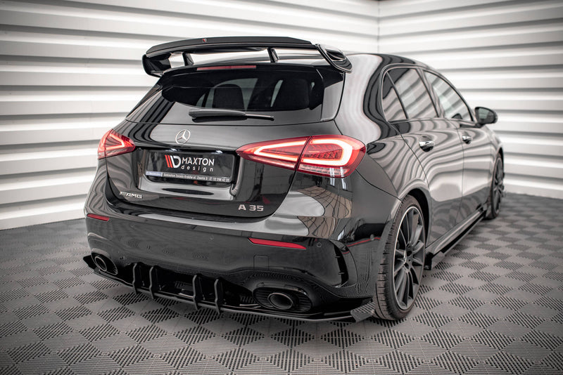 Maxton Design Racing Durability Rear Diffuser + Flaps Mercedes A35 AMG Hatchback Aero Pack W177