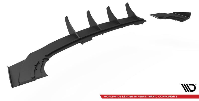 Maxton Design Racing Durability Rear Diffuser + Flaps Opel Astra GTC OPC-Line J