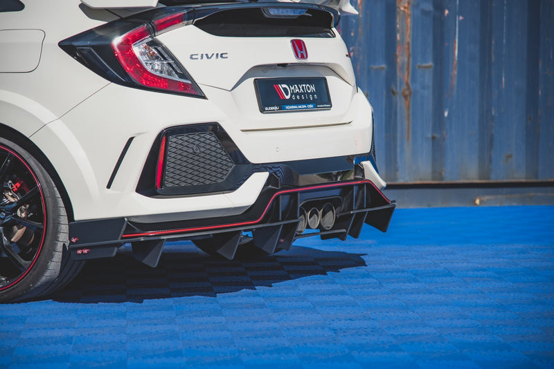 Maxton Design Rennen Haltbarkeit Heckansatz Honda Civic Type-R Mk10 / Mk10 Facelift