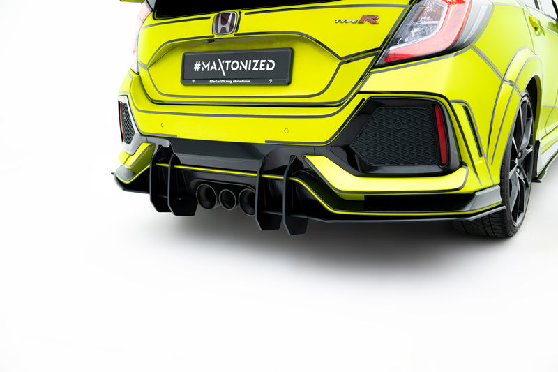 Maxton Design Rennen Haltbarkeit Heckansatz V.2 Honda Civic Type R Mk10