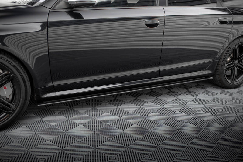 Maxton Design Street Pro Side Skirt Diffuser Audi RS6 Avant C6