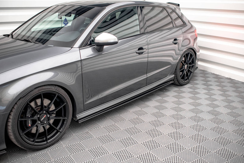 Maxton Design Street Pro Side Skirt Diffuser Audi S3 / A3 S-Line Sportback 8V Facelift