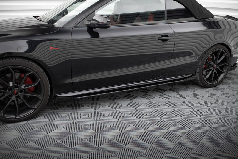 Maxton Design Street Pro Seitenschweller Diffusor + Flaps Audi A5 / A5 S-Line / S5 Coupe / Cabrio 8T / 8T Facelift