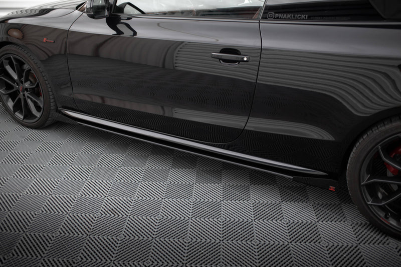 Maxton Design Street Pro Seitenschweller Diffusor + Flaps Audi A5 / A5 S-Line / S5 Coupe / Cabrio 8T / 8T Facelift