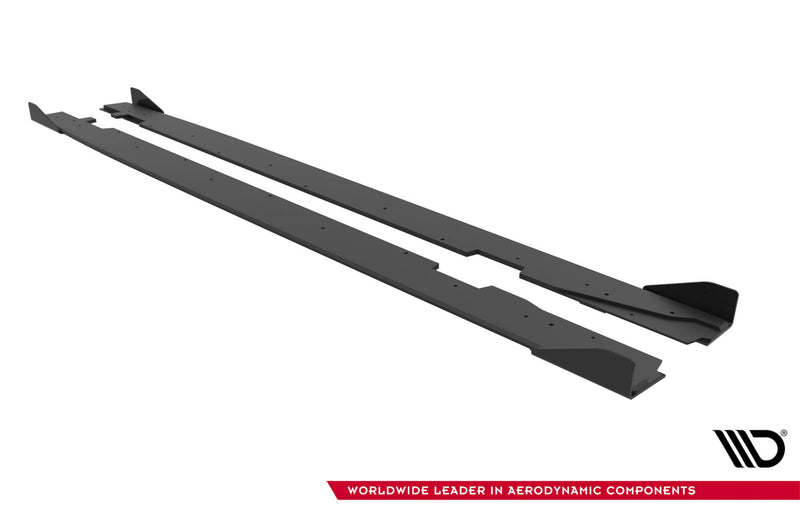 Maxton Design Street Pro Seitenschweller Diffusor + Flaps Audi A5 Sportback F5 Facelift