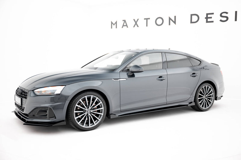 Maxton Design Street Pro Seitenschweller Diffusor + Flaps Audi A5 Sportback F5 Facelift