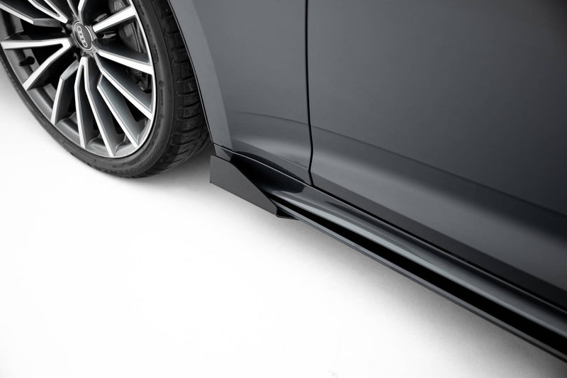 Maxton Design Street Pro Seitenschweller Diffusor + Flaps Audi A5 Sportback F5 Facelift