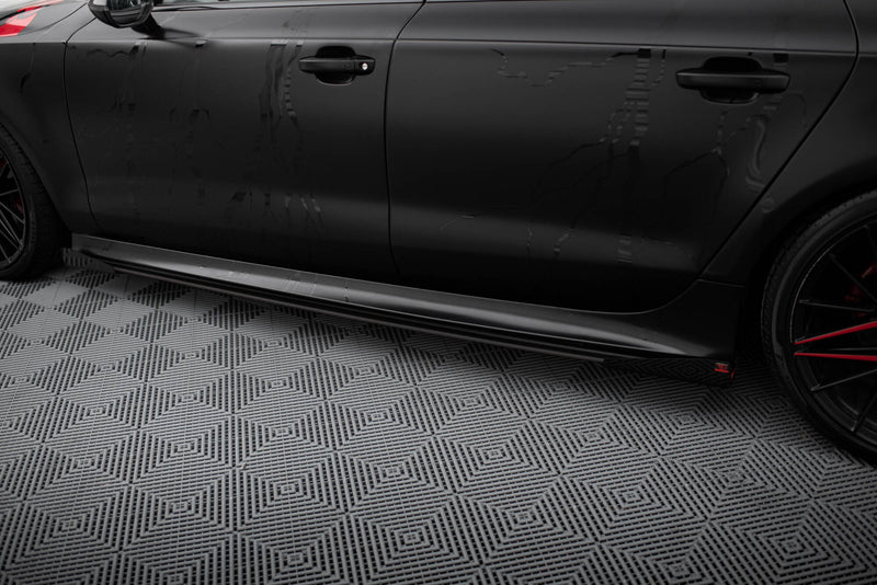 Maxton Design Street Pro Seitenschweller Diffusor + Flaps Audi A7 RS7 Look C7