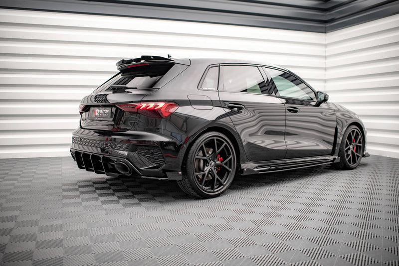 Maxton Design Street Pro Seitenschweller Diffusor + Flaps Audi RS3 Sportback 8Y