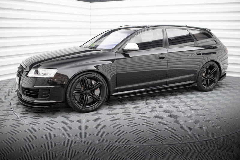 Maxton Design Street Pro Seitenschweller Diffusor + Flaps Audi RS6 Avant C6