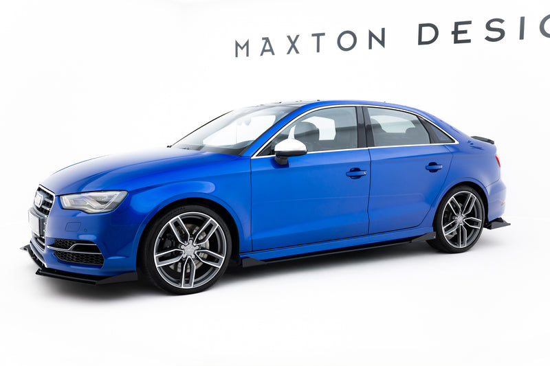 Maxton Design Street Pro Seitenschweller Diffusor + Flaps Audi S3 / A3 S-Line Sedan 8V
