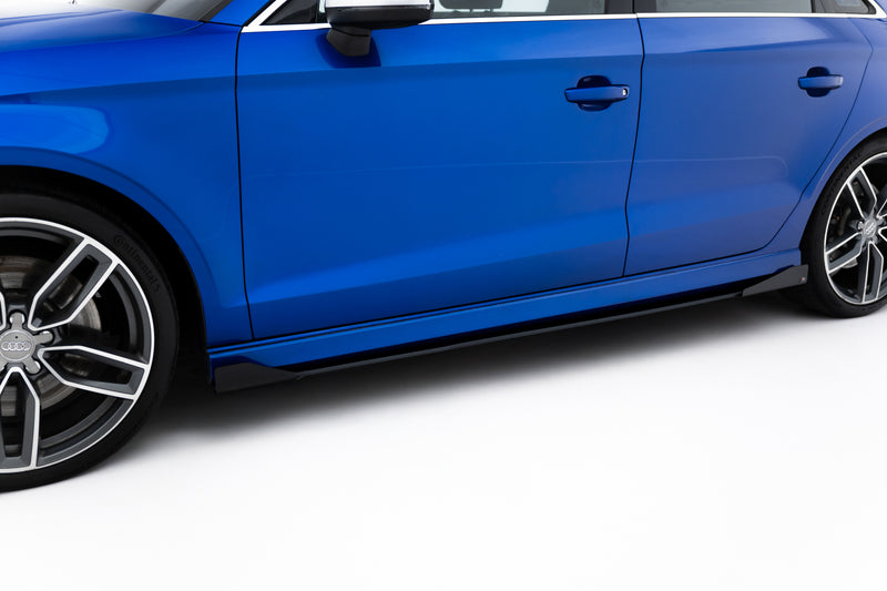 Maxton Design Street Pro Seitenschweller Diffusor + Flaps Audi S3 / A3 S-Line Sedan 8V