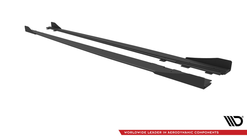 Maxton Design Street Pro Seitenschweller Diffusor + Flaps Audi S3 / A3 S-Line Sedan 8V