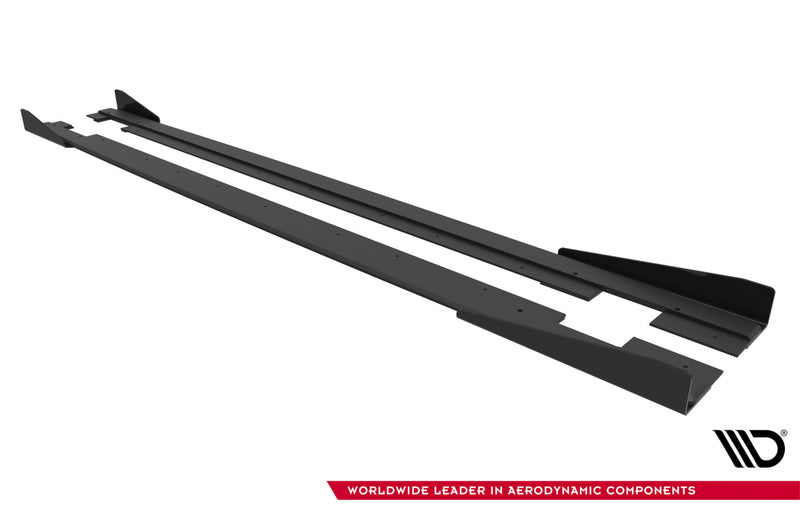 Maxton Design Street Pro Seitenschweller Diffusor + Flaps Audi TT S / TT S-Line 8J Facelift