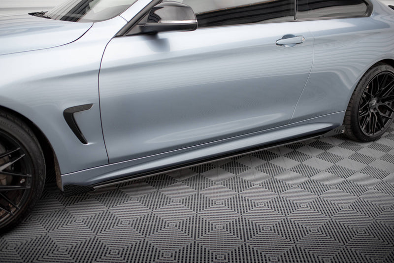 Maxton Design Street Pro Seitenschweller Diffusor + Flaps BMW 4 Coupe / Gran Coupe / Cabrio M-Pack F32 / F36 / F33
