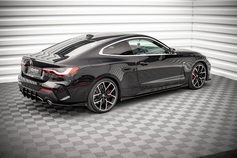Maxton Design Street Pro Seitenschweller Diffusor + Flaps BMW 4 M-Pack / M440i G22 / G23 / G22 Facelift / G23 Facelift