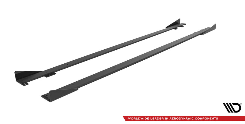 Maxton Design Street Pro Side Skirt Diffuser + Flaps Ford Fiesta ST Mk6