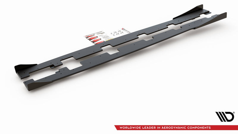 Maxton Design Street Pro Seitenschweller Diffusor + Flaps Ford Focus RS Mk3