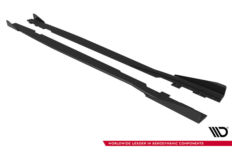 Maxton Design Street Pro Side Skirts Diffuser + Flaps Ford Focus ST Mk3 Facelift